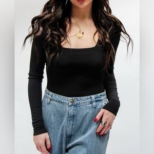 Show Me Your Mumu Unreal Bodysuit - Black Stretch